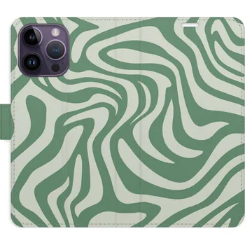 Pouzdro na mobilní telefon Flipové pouzdro iSaprio - Zebra Green 02 - iPhone 14 Pro Max