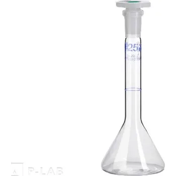 Baňka odměrná třídy A s PE zátkou, trapezoidová | DURAN® (Objem (ml): 20, Přesnost (ml): &plusmn0,04, Výška (mm): 110, NZ: 10/19, Balení (ks): 2)