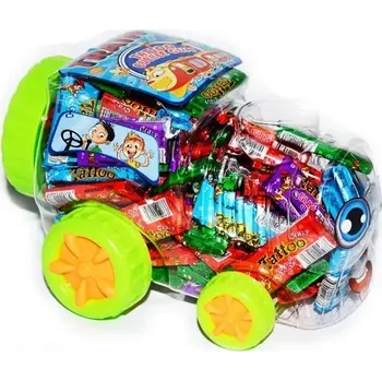 Žvýkačka Žvýkačky s TETOVÁNÍM 2.6 g - TRAIN TATTOO BUBBLE GUM (100 ks) - dóza LOKOMOTIVA (žvýkačky LOKOMOTIVA / bubble gum / SUPER CENA !!!)