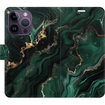 Pouzdro na mobilní telefon Flipové pouzdro iSaprio - Emerald 02 - iPhone 14 Pro
