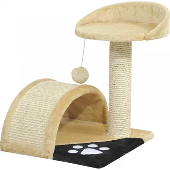 Škrabadlo pro kočky 44x36x36 cm | béžové