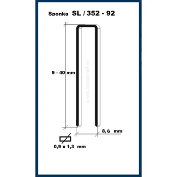 Průmyslová sponka Sponky SL-20 mm NEREZ do sponkovačky Bostitch SB156SL, S32SL (SL503520SS)