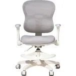 eliNeli Dětská ergonomická židle Edita s područkami - šedá + potah ZDARMA