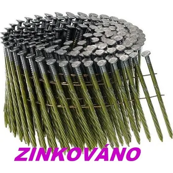 Spojovací materiál 3,1x90 šroubové Zinkované hřebíky na drátku TOP (3600ks)