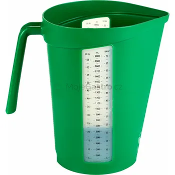 Vikan Odměrka 2 l průhledná stupnice zelená 60002