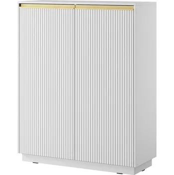 Komoda Vysoká komoda KW-104 Royal - bílý mat