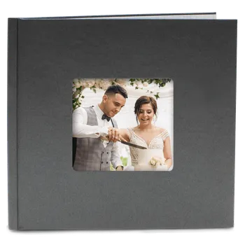 Fotokniha Vyrobte si online nejlepší fotoknihu, rychle v antracit barvě 21 x 21 cm do 24 hod - srdíčkový motiv