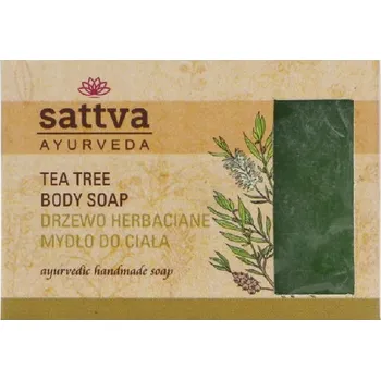 Mýdlo Tělové mýdlo Tea tree 125 g - Sattva
