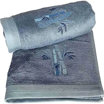 Ručník Praktik Textil Boston ručník bambusový 50 x 100 ocelově modrý