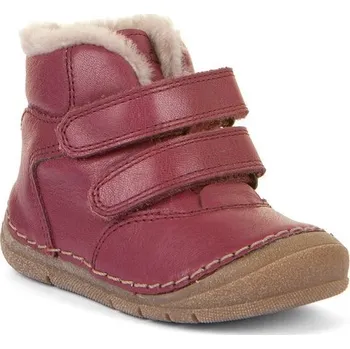 Dívčí zimní obuv Dívčí zimní boty Flexible PAIX UP WINTER Bordeax, Froddo, G2110143-10, červená - 29