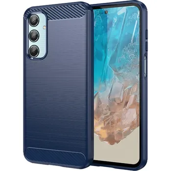 Pouzdro na mobilní telefon Techsuit Kryt Samsung Galaxy M55, Armored Carbon modrý
