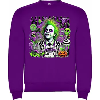 Chlapecká mikina Mikina přes hlavu Beetlejuice Beetlejuice Barva: Fialová/purpurová, Velikost: 86/92 - 1 až 2 roky