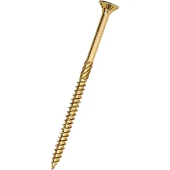 Spojovací materiál Konstrukční vrut 10 x 400, zápustná hlava, žlutý zn.,TX