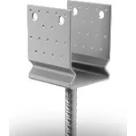 Kotevní patka, prvek Typ U s prolisem 100 x 80 do betonu