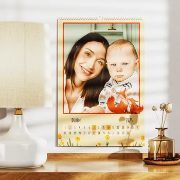 Fotokalendář Kalendář z vlastních fotek levně ve formátu A4 na výšku, Kvalitní tisk, Expresní výroba Motiv Louka