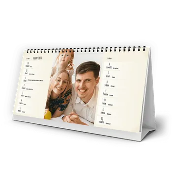 Fotokalendář Stolní 14denní kalendář z vlastních fotek 2026, Kvalitní papír i tisk, Expresní výroba. Motiv Vanilla cream