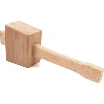 Sada nářadí Dřevěná palička s obdélníkovou hlavou, 114 mm, 550 g