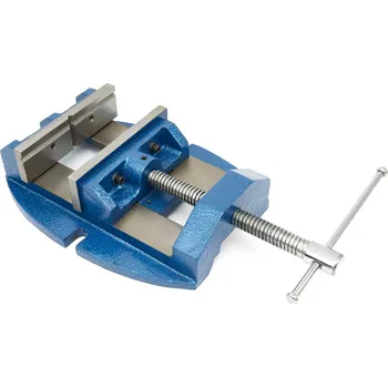 Svěrák Přesný strojní svěrák pod vrtačku a frézku s prizmatickými drážkami - šířka čelistí 150 mm, 11 kg (TrueTech)