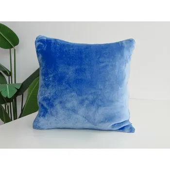 Povlak na dekorativní polštářek XPOSE® Mikroplyšový povlak na polštář - modrý 40x40 cm, Mikroplyš + Prodloužená možnost vrácení zboží do 50 dnů