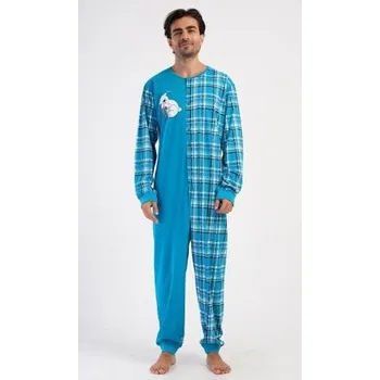 Dámský overall Pánský overal Vienetta Secret Méďa Ospalec tmavě modrá M