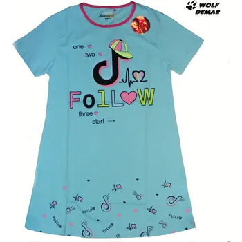 Dívčí oblečení Dívčí noční košile KUGO MP1503 tyrkysová