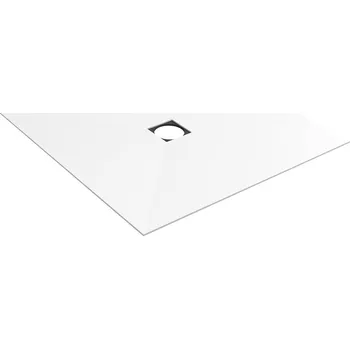 Obklad WEDI Top finální povrch pro Fundo Primo 900x900x6mm, výpusť uprostřed, dekor bílá Pure White