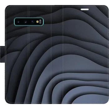 Pouzdro na mobilní telefon Flipové pouzdro iSaprio - Dark Waves - Samsung Galaxy S10