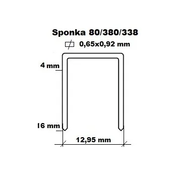 Průmyslová sponka Sponka 338/7mm, BeA 380/7, Prebena A07, Aircraft KG16PRO