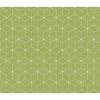 Velurové potahové látky s potiskem, Krychle na Zeleném