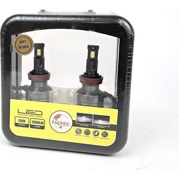 Autožárovka LED 2x H11-350W TACPRO CANBUS - 2x výkonná autožárovka LED s paticí H8/H11, výkon 350W, světelný tok 35000lm, napájení 9-30V
