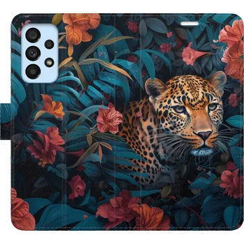 Pouzdro na mobilní telefon Flipové pouzdro iSaprio - Flower Jaguar 02 - Samsung Galaxy A53 5G