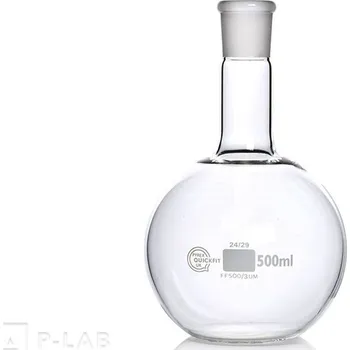 Baňka s rovným dnem a středním hrdlem se zábrusem | PYREX® (Objem (ml): 250, Celková výška (mm): 150, Balení (ks): 1)