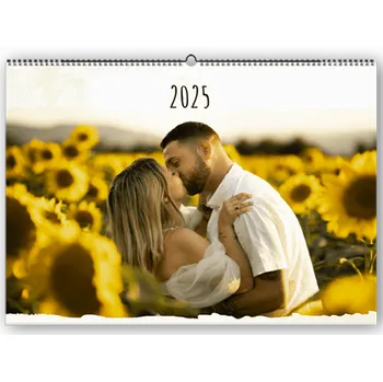 Fotokalendář Fotokalendář A4 na šířku, Vlastní fotky, Online editor a snadná výroba. Motiv White gold