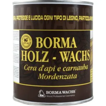 Olej na dřevo Borma Wachs Krémový včelí vosk v pastě 500 ml bezbarvý