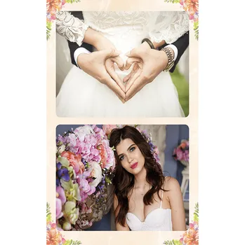 Fotokniha Akce na fotoknihy. Desky A4 v modré barvě. Fotokniha do 24hod - svatební kytice motiv