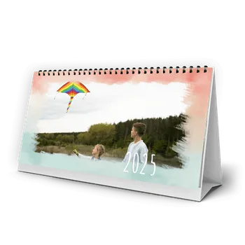 Fotokalendář Fotokalendář stolní, 14-denní, 2026, Krásné vzory a jednoduchý editor Motiv Watercolor Motiv Watercolor