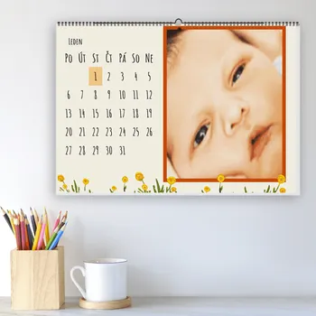 Fotokalendář Nástěnný fotokalendář, A4 na šířku, Z vlastních fotek, Online a snadno v editoru Motiv Louka