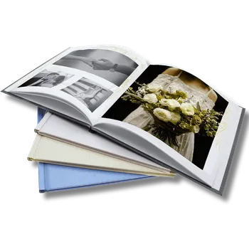 Fotokniha Nejlepší VELKÁ foto-kniha a kvalita pro vzpomínky. Desky přírodní - motiv zlaté květy