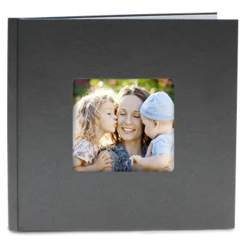 Fotokniha Vyrobte si online nejlepší fotoknihu, rychle v antracit barvě 29 x 29 cm do 24 hod - motiv elegantní bílá