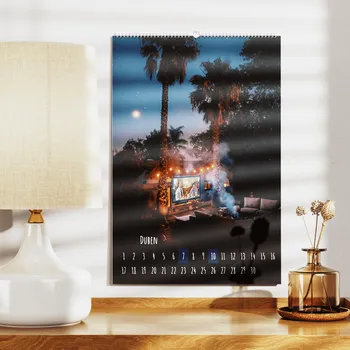 Fotokalendář Nástěnný fotokalendář, A4 na výšku, Z vlastních fotek, Online a snadno v editoru Motiv Kalendárium přes fotku