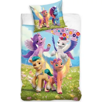Povlečení Carbotex My Little Pony Nová Generace 140 x 200, 70 x 90 cm zipový uzávěr