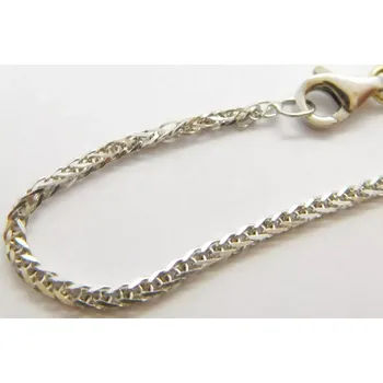 Náramek Klenoty Budín Dámský zlatý pevný náramek z bílého zlata 19cm 585/1,62gr HK7087 (Klenoty Budín Dámský zlatý pevný náramek z bílého zlata 19cm 585/1,62gr HK7087)