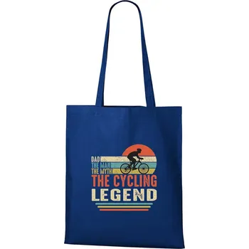 Nákupní taška DOBRÝ TRIKO Bavlněná taška s potiskem Cycling legend Barva: Královsky modrá
