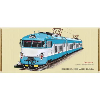 Čokoláda Čokoláda RETRO 100 g vlak Elektrická jednotka řady 451 „Žabotlam“ hořká (Belgická čokoláda - 53 % obsah kakaa)