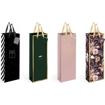 Dárková taška Taška papírová dárková na láhev lux