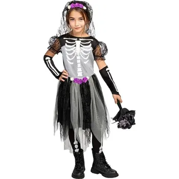 Funiglobal - Kostým kostlivá nevěsta pro dívky - 7-9 years