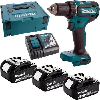 Elektrické nířadí MAKITA DDF485RF3J Aku vrtací šroubovák 18V; 3x 3,0Ah