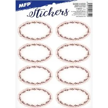 samolepka Samolepky na zavařování, 16,2x23cm, 8ks