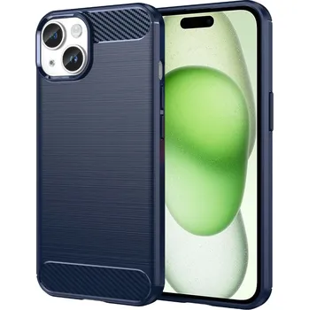 Pouzdro na mobilní telefon Techsuit Kryt iPhone 15 Plus Armored Carbon modrý