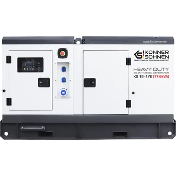 Elektrocentrála Könner & Söhnen CZ Könner & Söhnen Naftová elektrocentrála KS 18-1YE + Balíček SERVIS PLUS